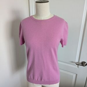 Saks Fifth Avenue Pink Crew Neck Sweater